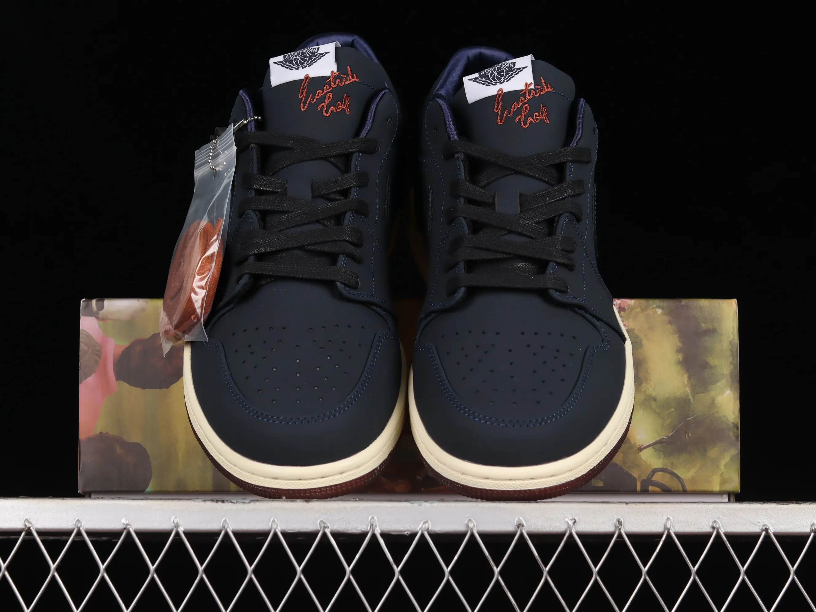 All categories Air Jordan Jordan series basketball shoes Air Jordan 1 Low Eastside Golf x Air Jordan 1 Low AJ1 Joe 1 Golf black blue low-top casual sneakers DV1759-448